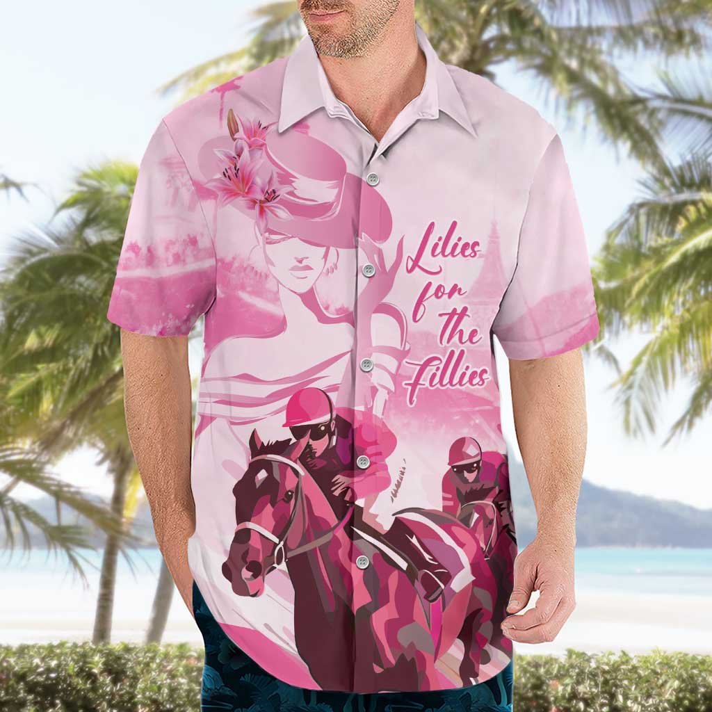 Kentucky Horse Racing Oaks Hawaiian Shirt Lilies For The Fillies