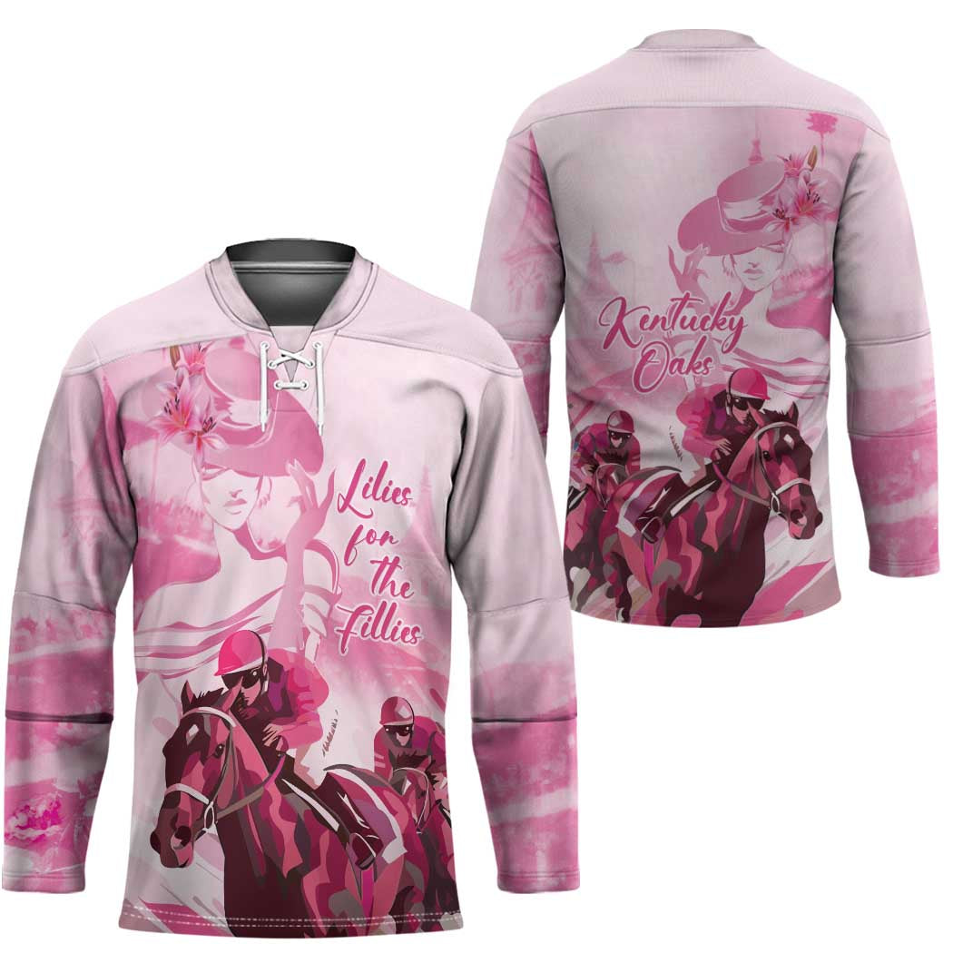 Kentucky Horse Racing Oaks Hockey Jersey Lilies For The Fillies