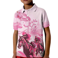 Kentucky Horse Racing Oaks Kid Polo Shirt Lilies For The Fillies