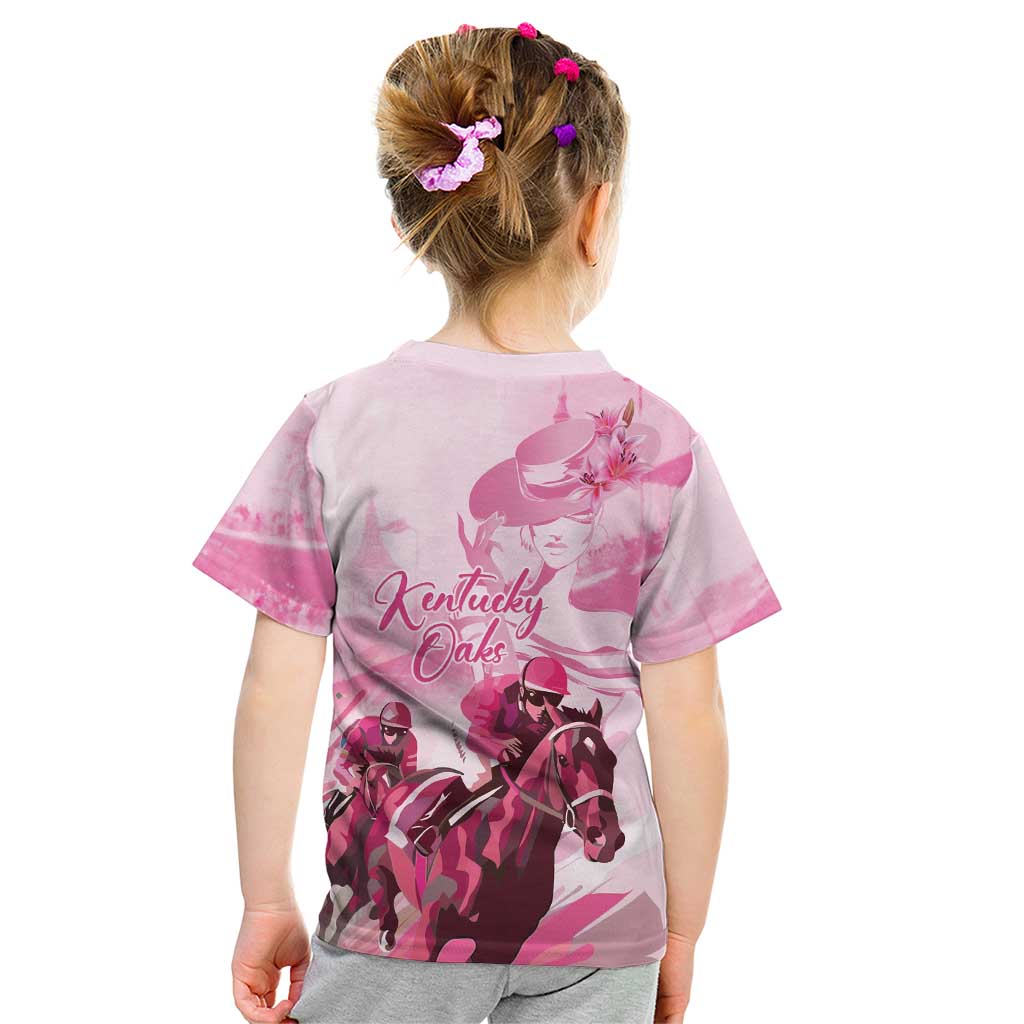Kentucky Horse Racing Oaks Kid T Shirt Lilies For The Fillies
