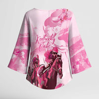 Kentucky Horse Racing Oaks Kimono Sleeve Blouse Lilies For The Fillies