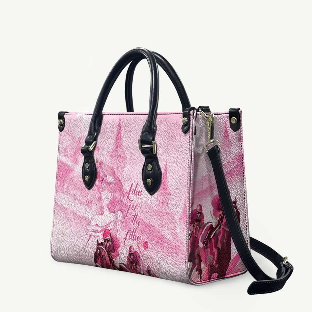 Kentucky Horse Racing Oaks Leather Bag Lilies For The Fillies