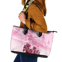 Kentucky Horse Racing Oaks Leather Tote Bag Lilies For The Fillies