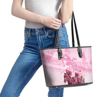 Kentucky Horse Racing Oaks Leather Tote Bag Lilies For The Fillies