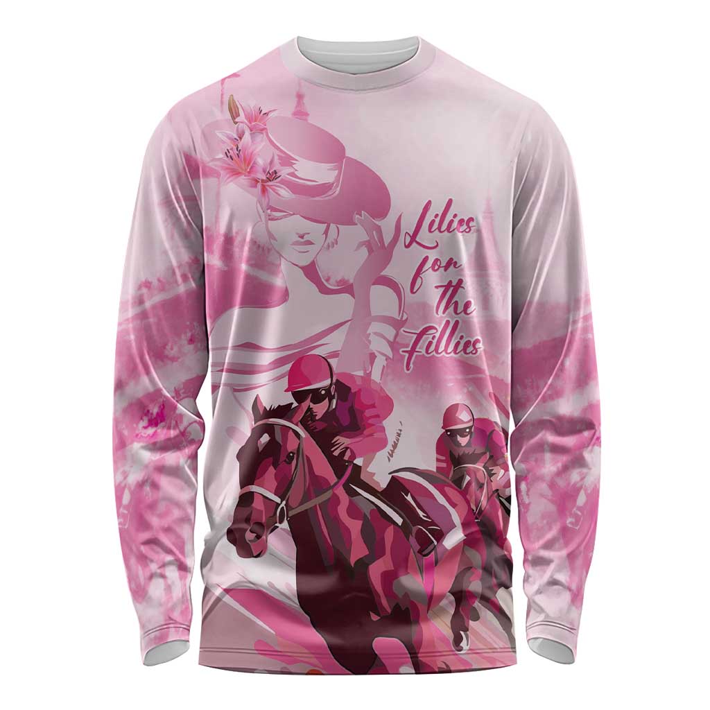 Kentucky Horse Racing Oaks Long Sleeve Shirt Lilies For The Fillies