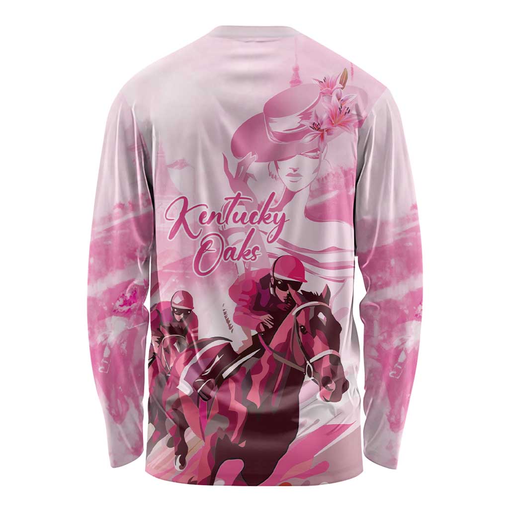 Kentucky Horse Racing Oaks Long Sleeve Shirt Lilies For The Fillies