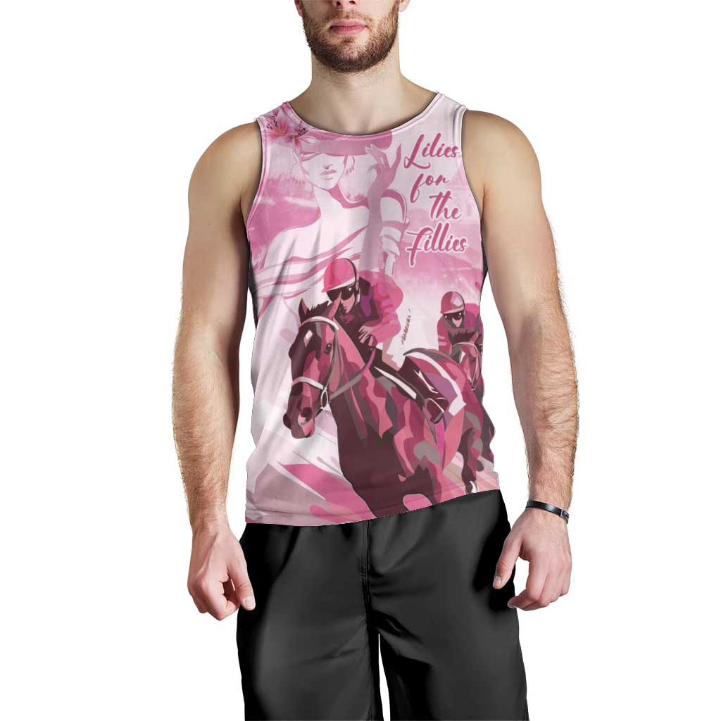 Kentucky Horse Racing Oaks Men Tank Top Lilies For The Fillies