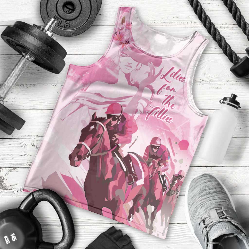 Kentucky Horse Racing Oaks Men Tank Top Lilies For The Fillies