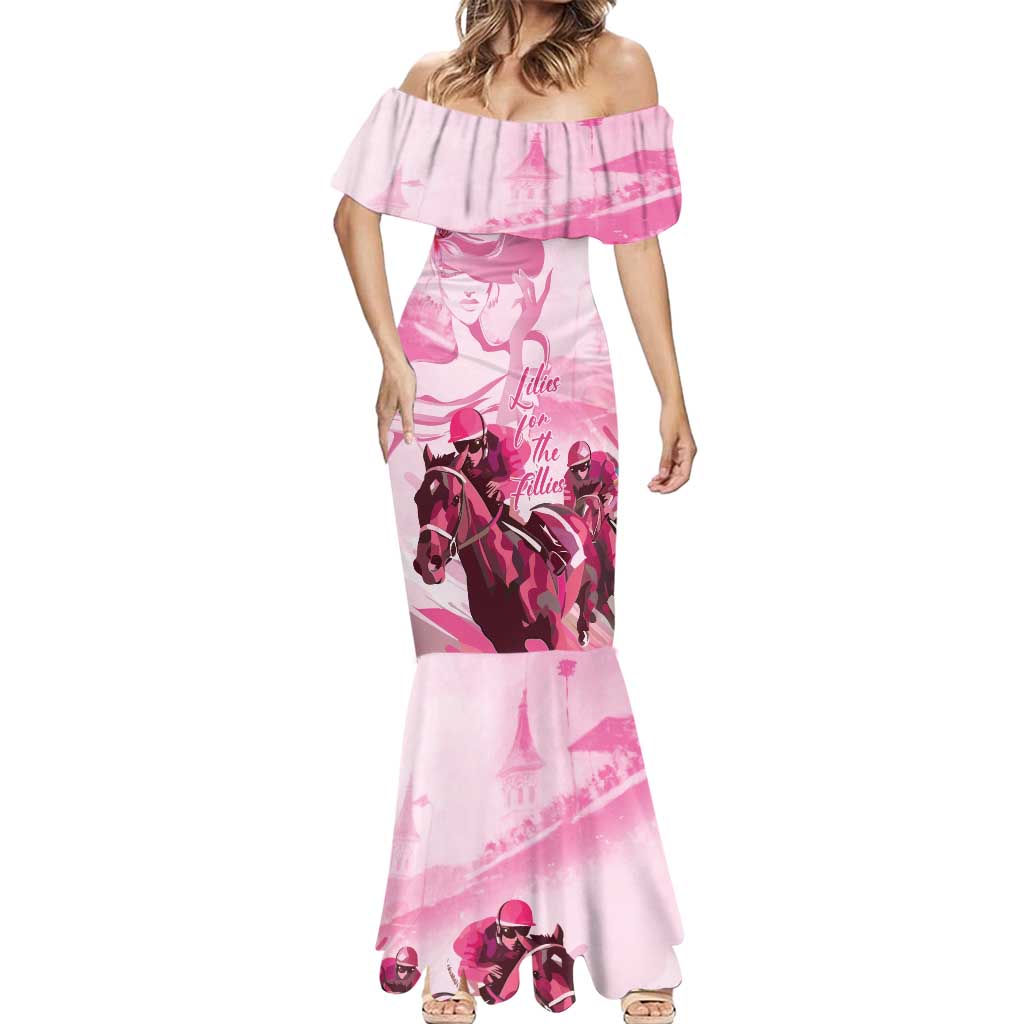 Kentucky Horse Racing Oaks Mermaid Dress Lilies For The Fillies
