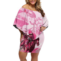 Kentucky Horse Racing Oaks Off Shoulder Short Dress Lilies For The Fillies