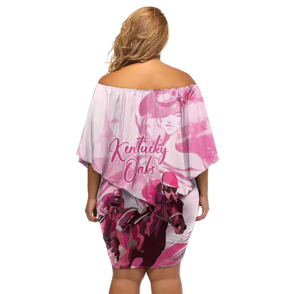 Kentucky Horse Racing Oaks Off Shoulder Short Dress Lilies For The Fillies