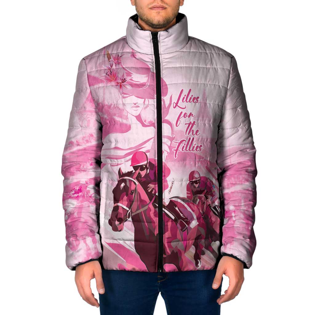 Kentucky Horse Racing Oaks Padded Jacket Lilies For The Fillies