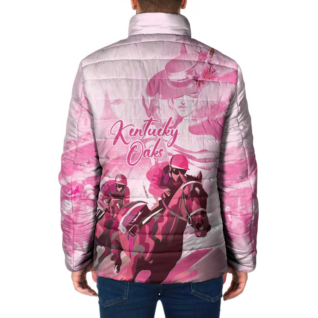 Kentucky Horse Racing Oaks Padded Jacket Lilies For The Fillies