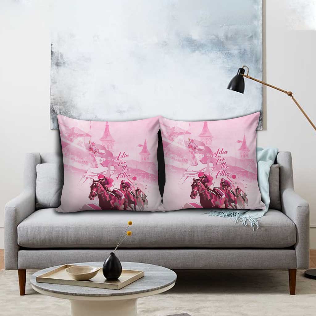 Kentucky Horse Racing Oaks Pillow Cover Lilies For The Fillies
