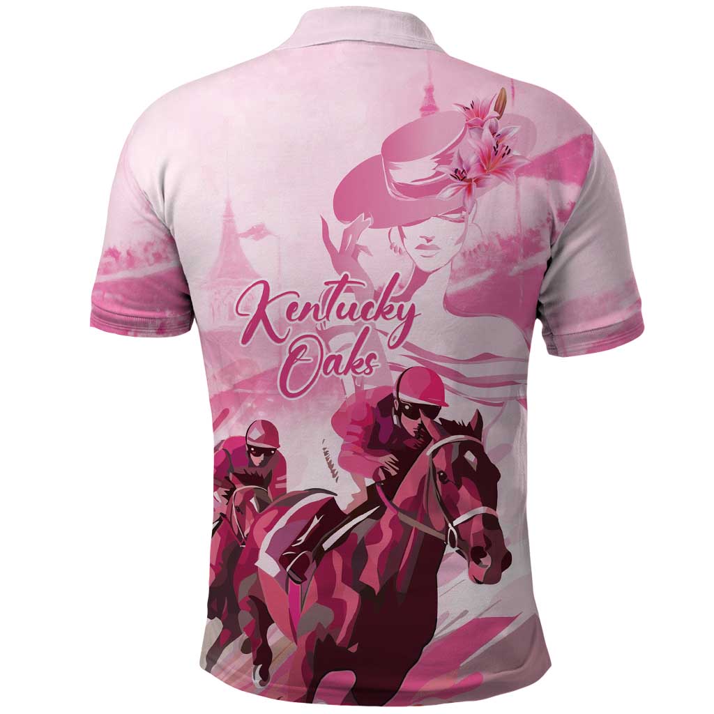 Kentucky Horse Racing Oaks Polo Shirt Lilies For The Fillies