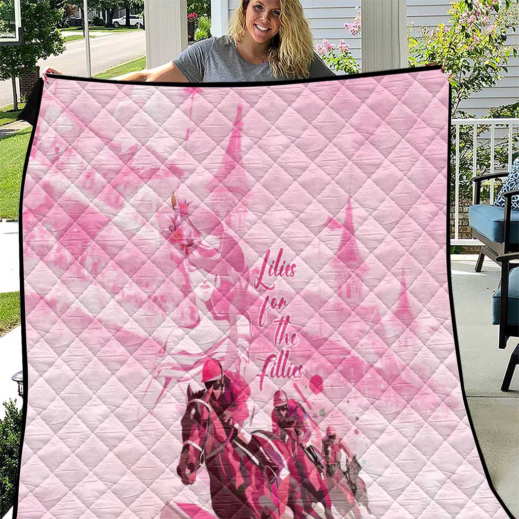 Kentucky Horse Racing Oaks Quilt Lilies For The Fillies