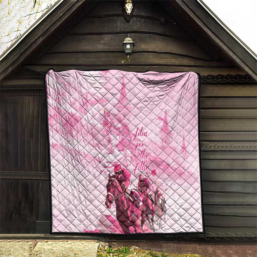 Kentucky Horse Racing Oaks Quilt Lilies For The Fillies