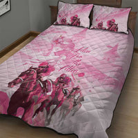 Kentucky Horse Racing Oaks Quilt Bed Set Lilies For The Fillies