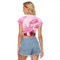 Kentucky Horse Racing Oaks Raglan Cropped T Shirt Lilies For The Fillies