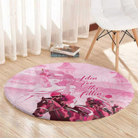 Kentucky Horse Racing Oaks Round Carpet Lilies For The Fillies
