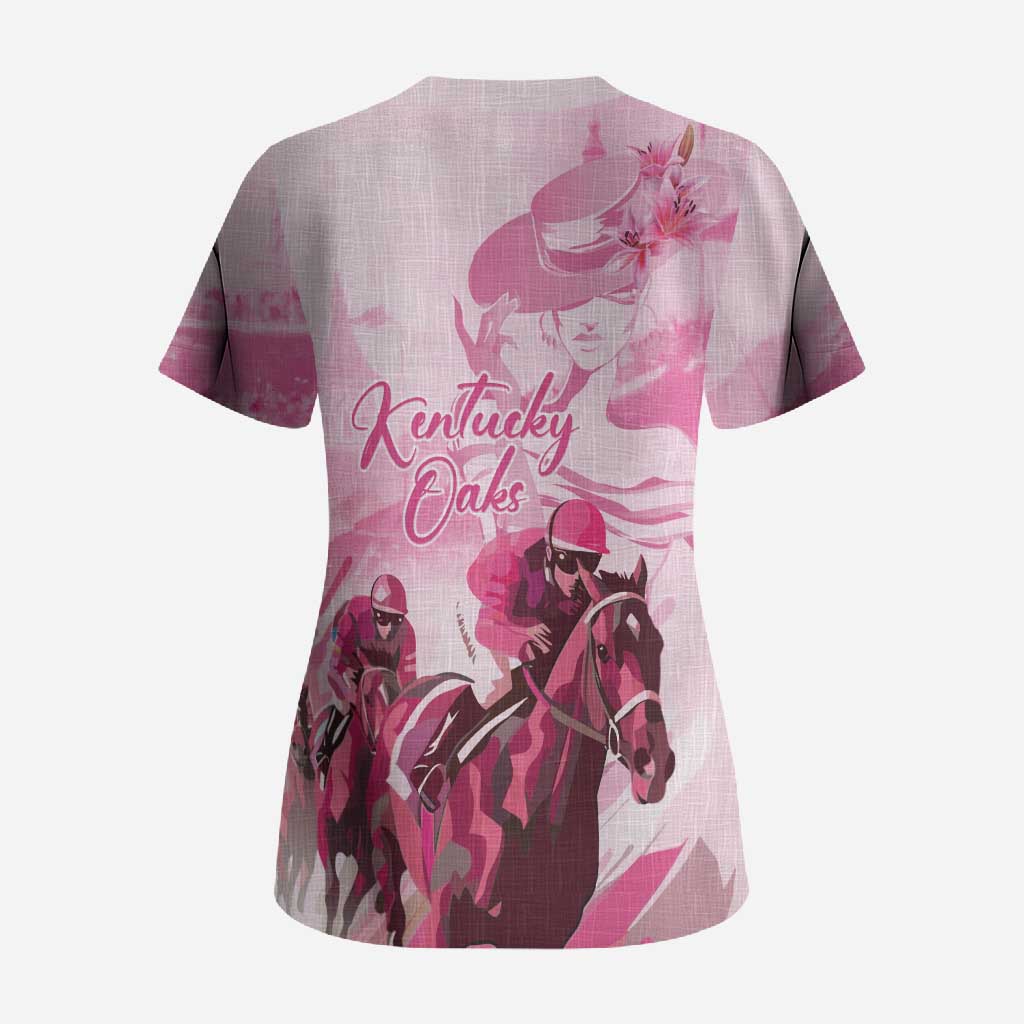 Kentucky Horse Racing Oaks Scrub Top Lilies For The Fillies