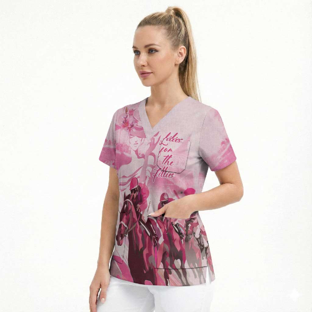 Kentucky Horse Racing Oaks Scrub Top Lilies For The Fillies