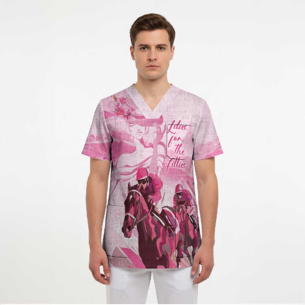 Kentucky Horse Racing Oaks Scrub Top Lilies For The Fillies