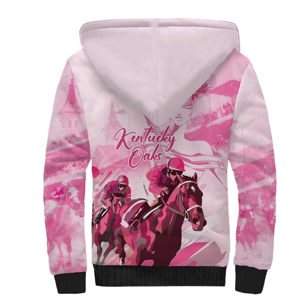 Kentucky Horse Racing Oaks Sherpa Hoodie Lilies For The Fillies