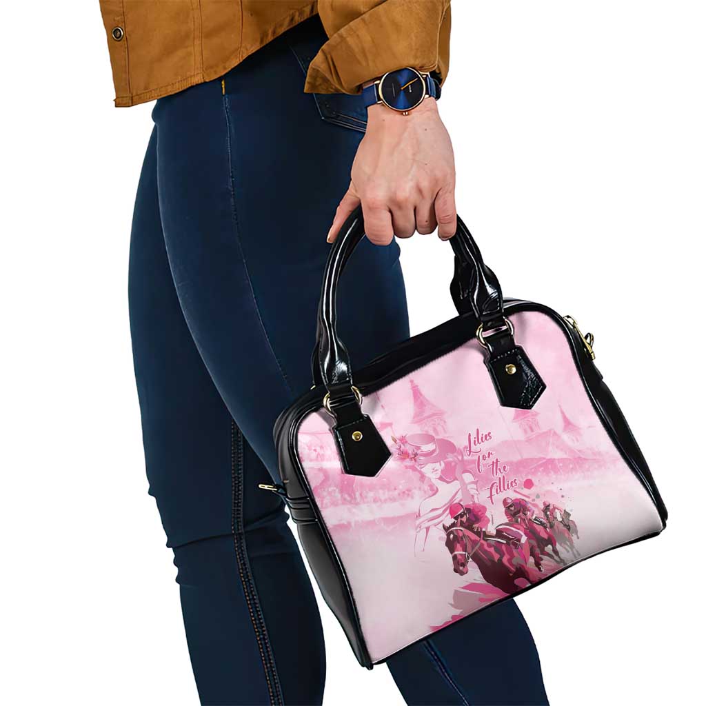 Kentucky Horse Racing Oaks Shoulder Handbag Lilies For The Fillies