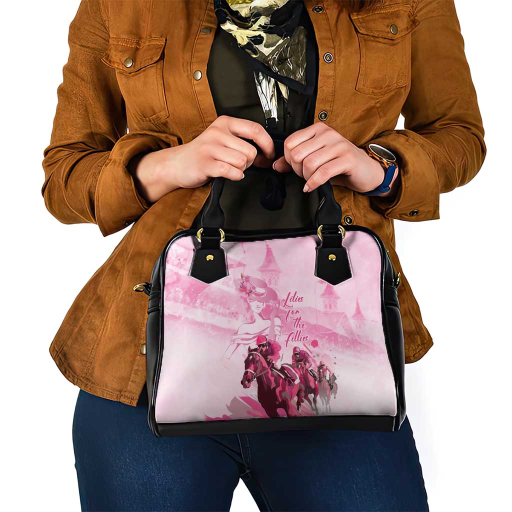 Kentucky Horse Racing Oaks Shoulder Handbag Lilies For The Fillies