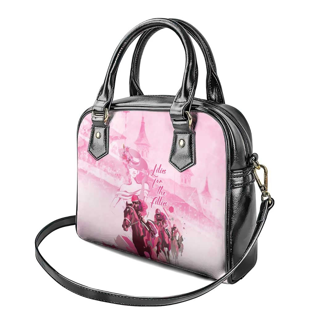 Kentucky Horse Racing Oaks Shoulder Handbag Lilies For The Fillies
