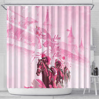 Kentucky Horse Racing Oaks Shower Curtain Lilies For The Fillies