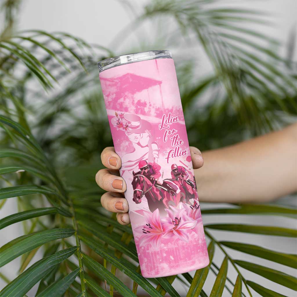 Kentucky Horse Racing Oaks Skinny Tumbler Lilies For The Fillies