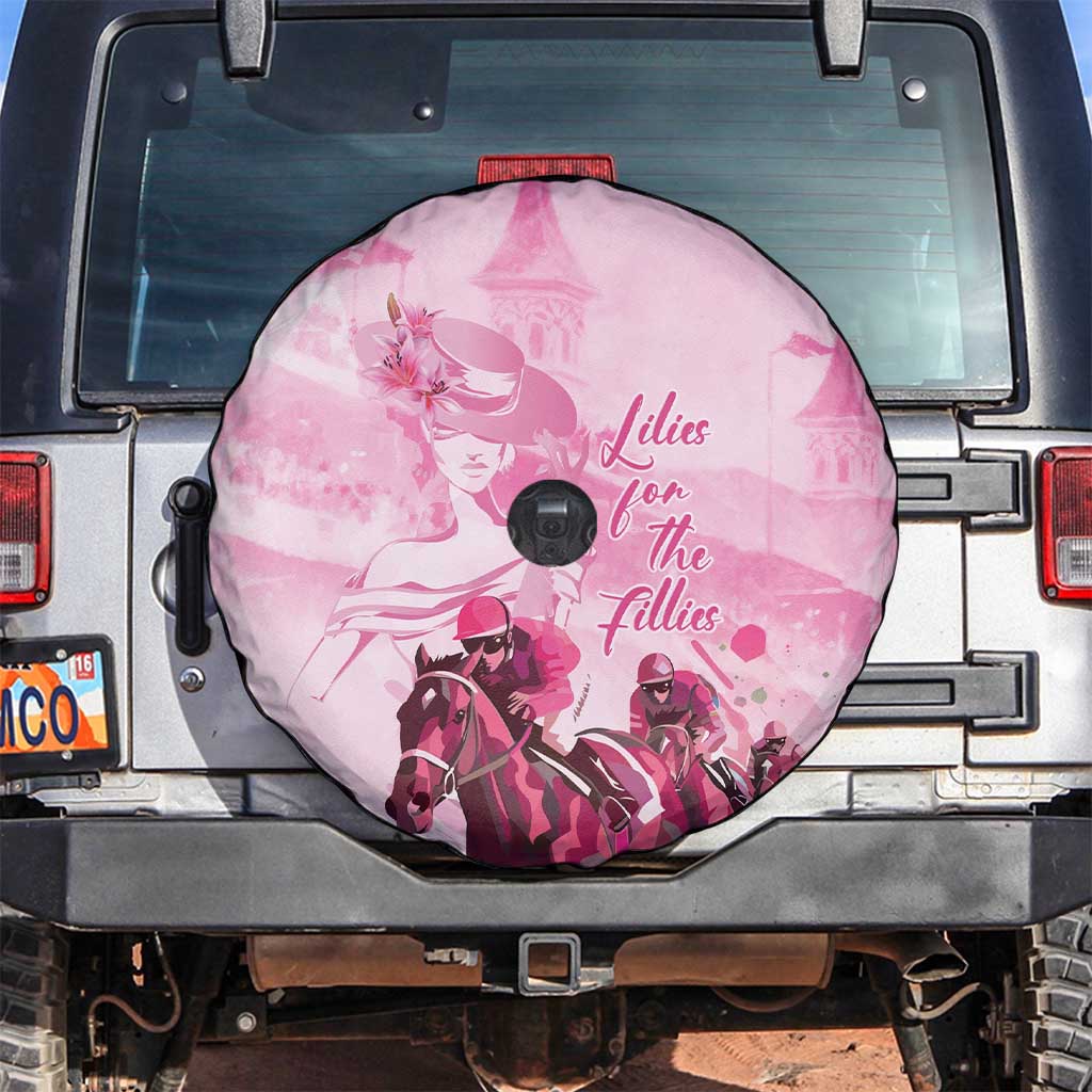 Kentucky Horse Racing Oaks Spare Tire Cover Lilies For The Fillies