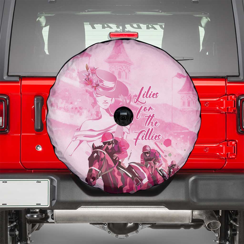 Kentucky Horse Racing Oaks Spare Tire Cover Lilies For The Fillies