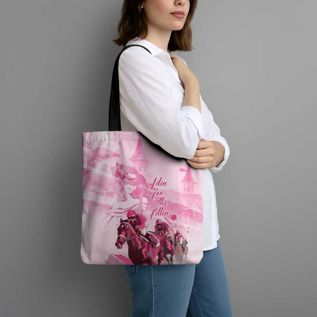 Kentucky Horse Racing Oaks Tote Bag Lilies For The Fillies