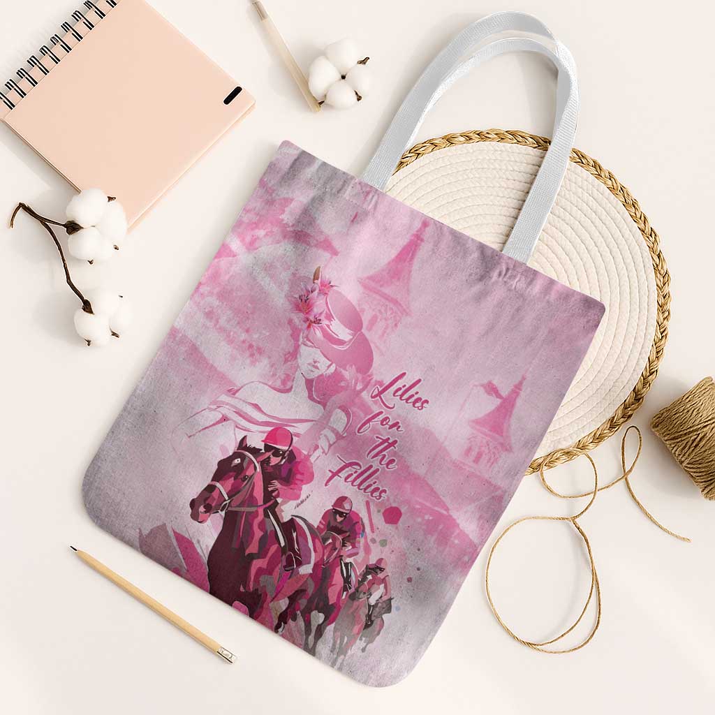 Kentucky Horse Racing Oaks Tote Bag Lilies For The Fillies