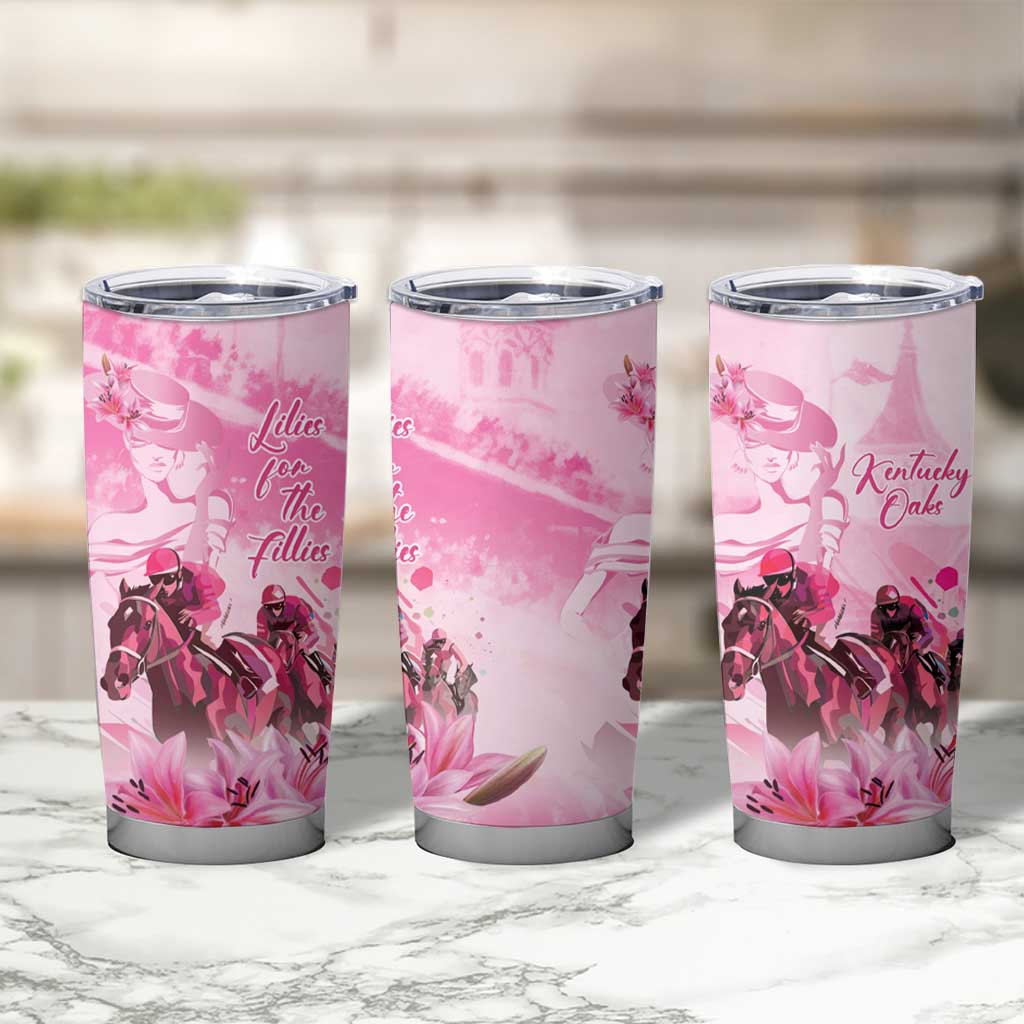 Kentucky Horse Racing Oaks Tumbler Cup Lilies For The Fillies