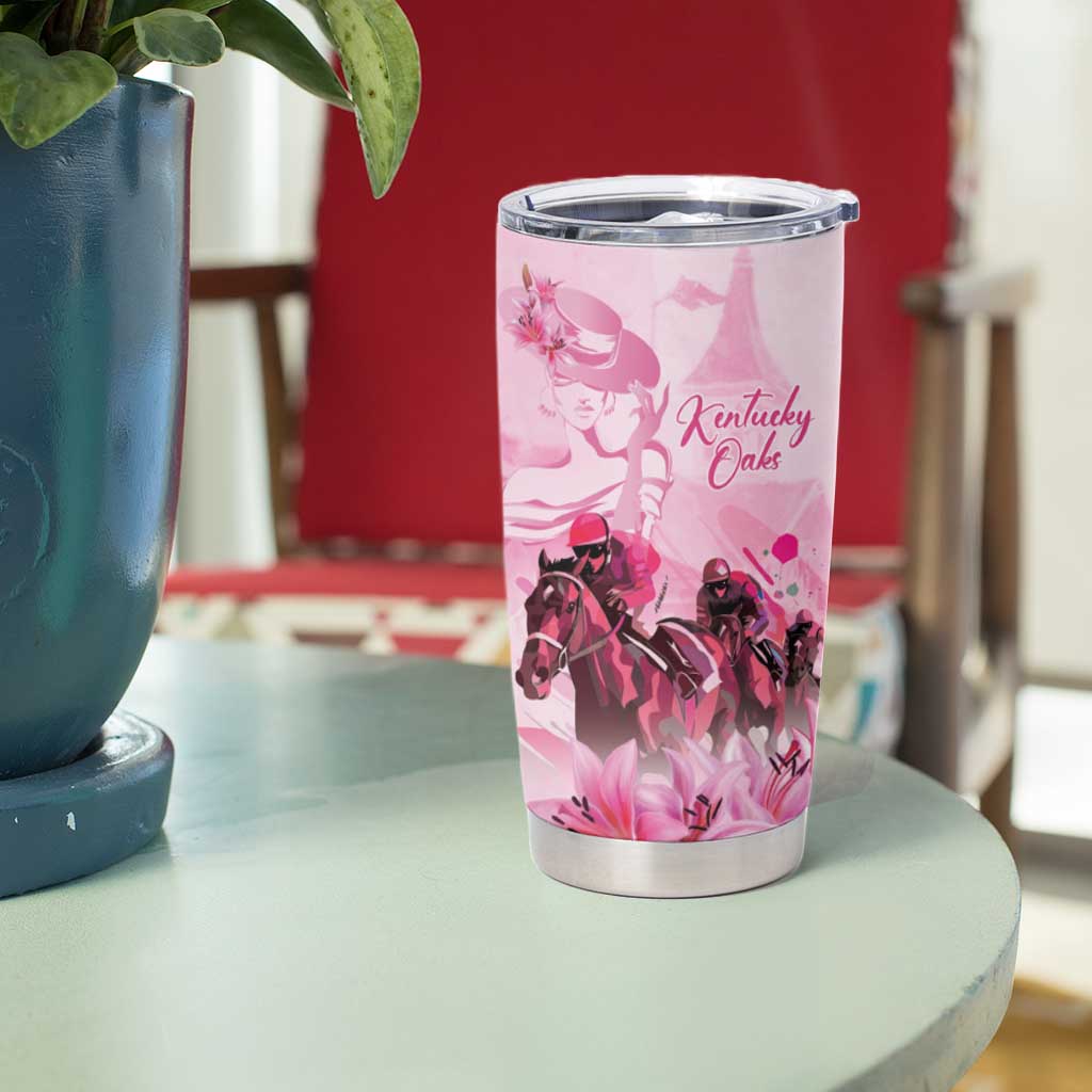 Kentucky Horse Racing Oaks Tumbler Cup Lilies For The Fillies