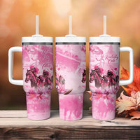 Kentucky Horse Racing Oaks Tumbler With Handle Lilies For The Fillies