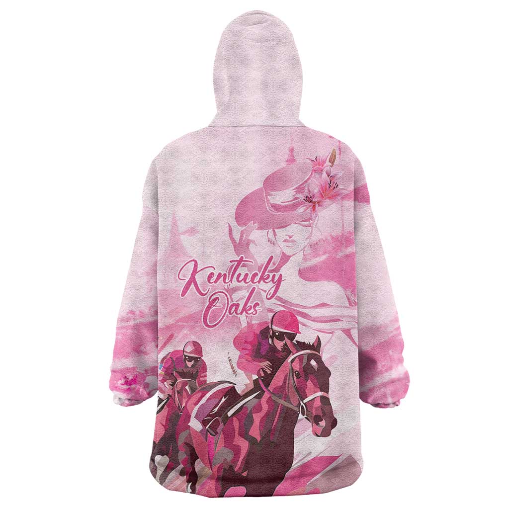 Kentucky Horse Racing Oaks Wearable Blanket Hoodie Lilies For The Fillies
