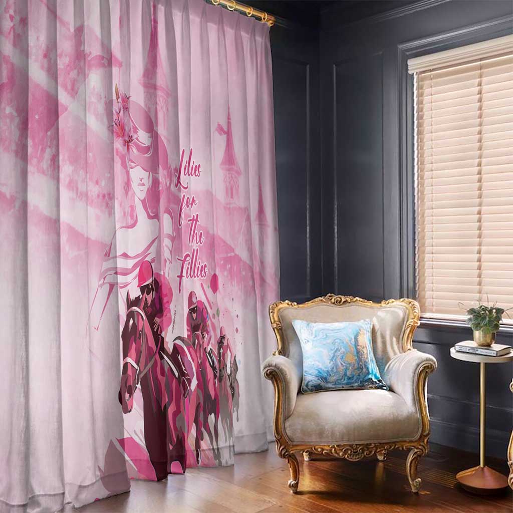 Kentucky Horse Racing Oaks Window Curtain Lilies For The Fillies