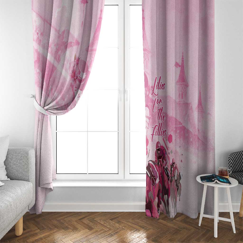 Kentucky Horse Racing Oaks Window Curtain Lilies For The Fillies