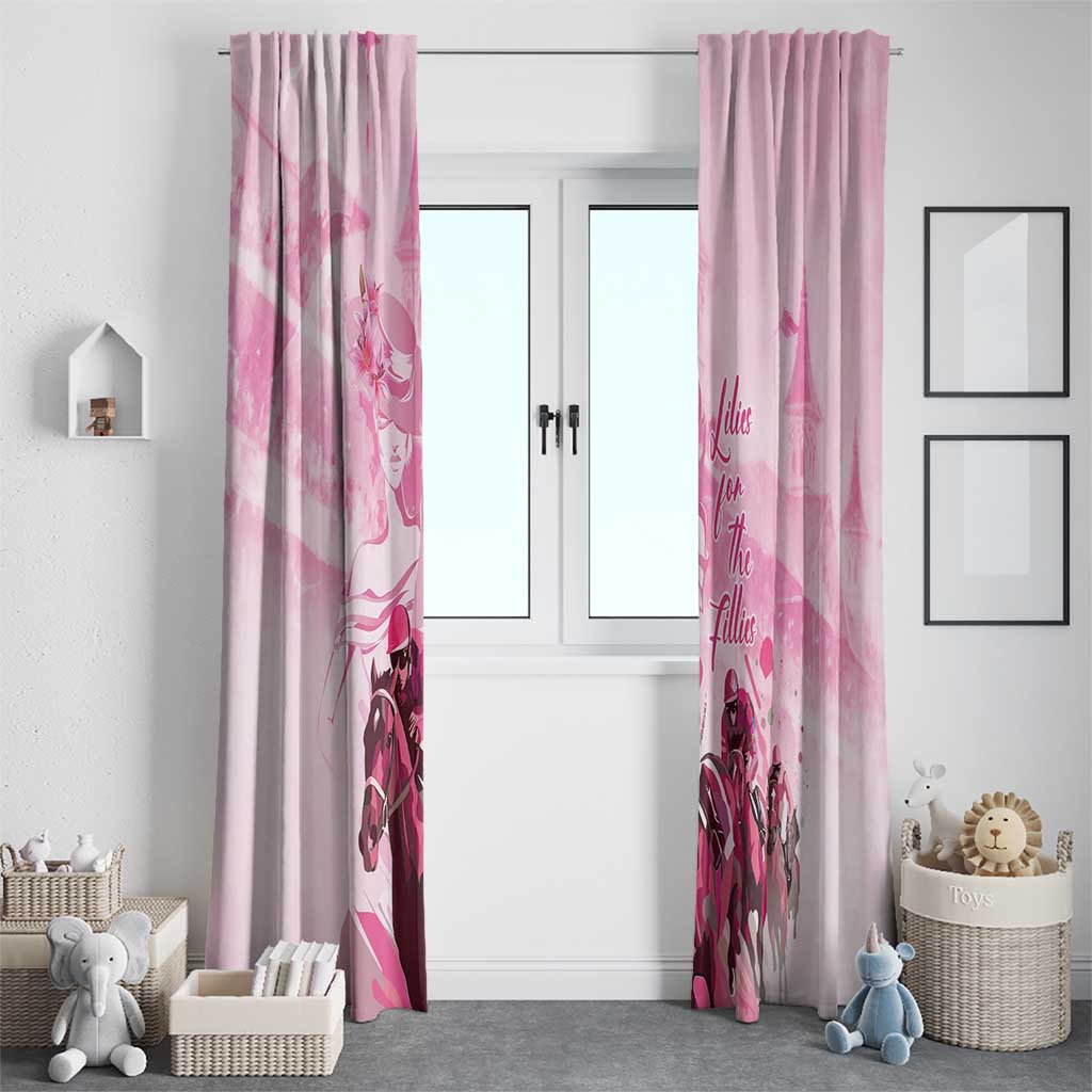 Kentucky Horse Racing Oaks Window Curtain Lilies For The Fillies