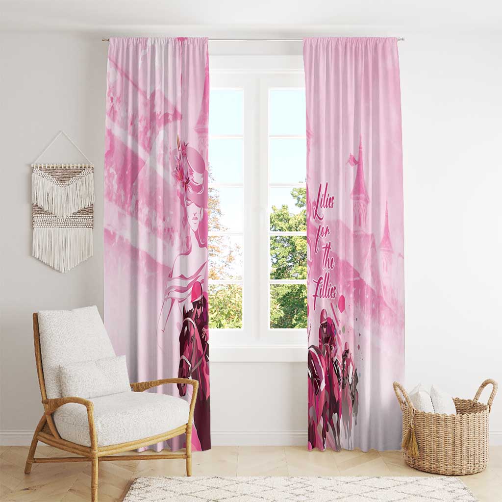 Kentucky Horse Racing Oaks Window Curtain Lilies For The Fillies