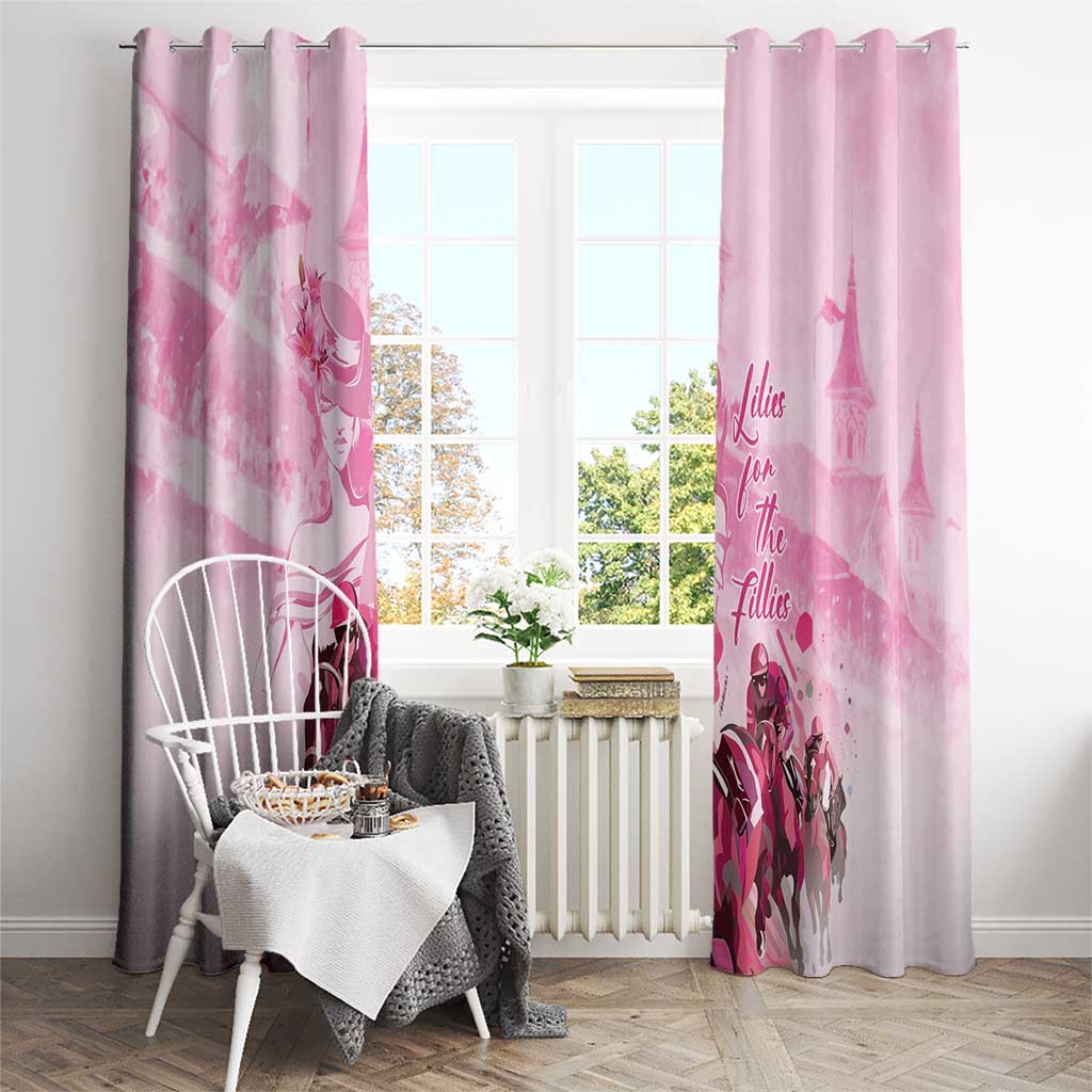Kentucky Horse Racing Oaks Window Curtain Lilies For The Fillies