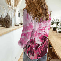Kentucky Horse Racing Oaks Women Casual Shirt Lilies For The Fillies