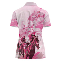 Kentucky Horse Racing Oaks Women Polo Shirt Lilies For The Fillies