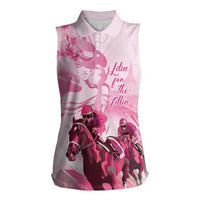 Kentucky Horse Racing Oaks Women Sleeveless Polo Shirt Lilies For The Fillies