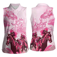 Kentucky Horse Racing Oaks Women Sleeveless Polo Shirt Lilies For The Fillies